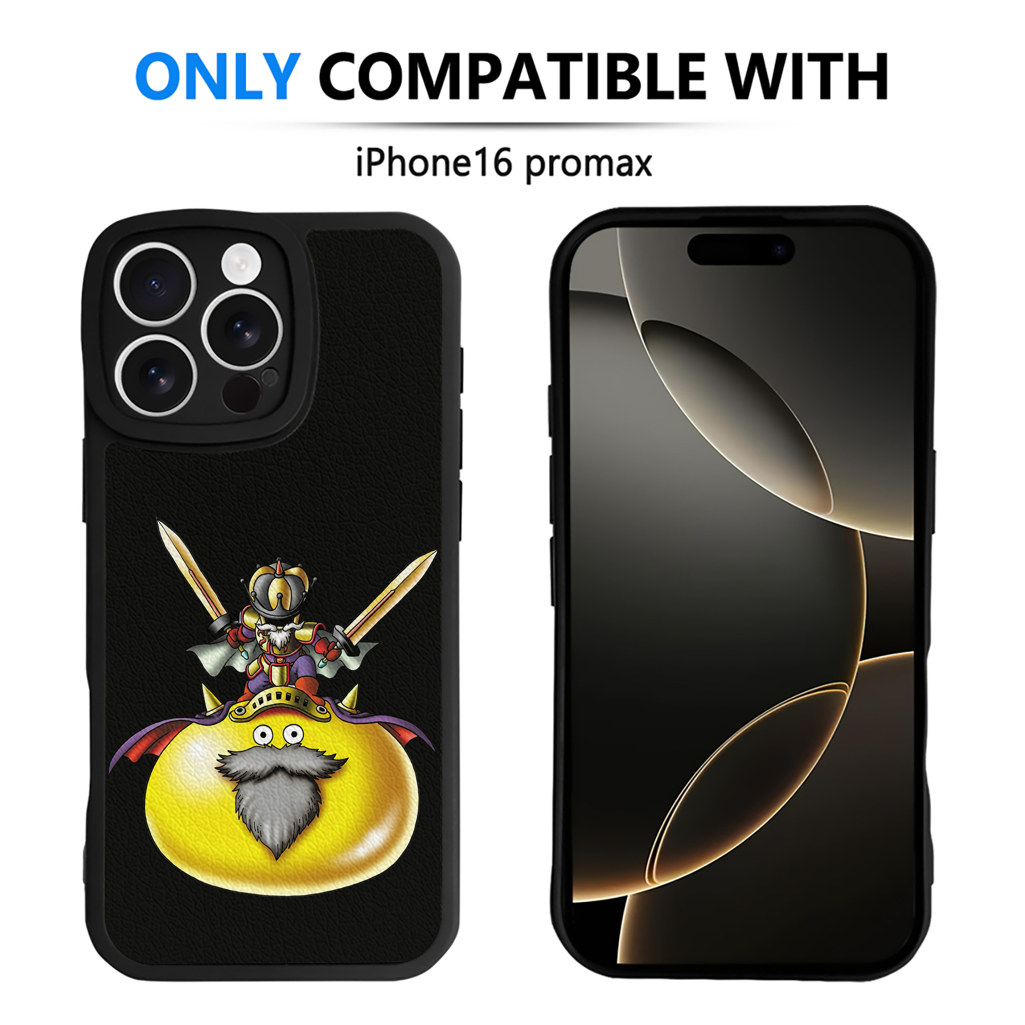 （画像用） ドラゴンクエスト Doragon Kuesuto Dragon Quest 【iPhone 16シリーズ対応】シリコンスマホケース（レザー調） 材質：シリコン